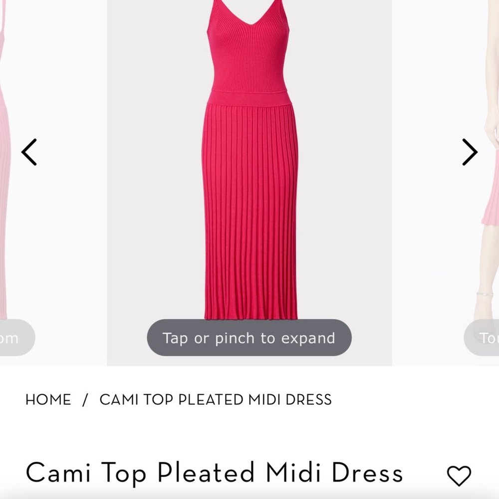 Milly Cami Top Dress in Tomato